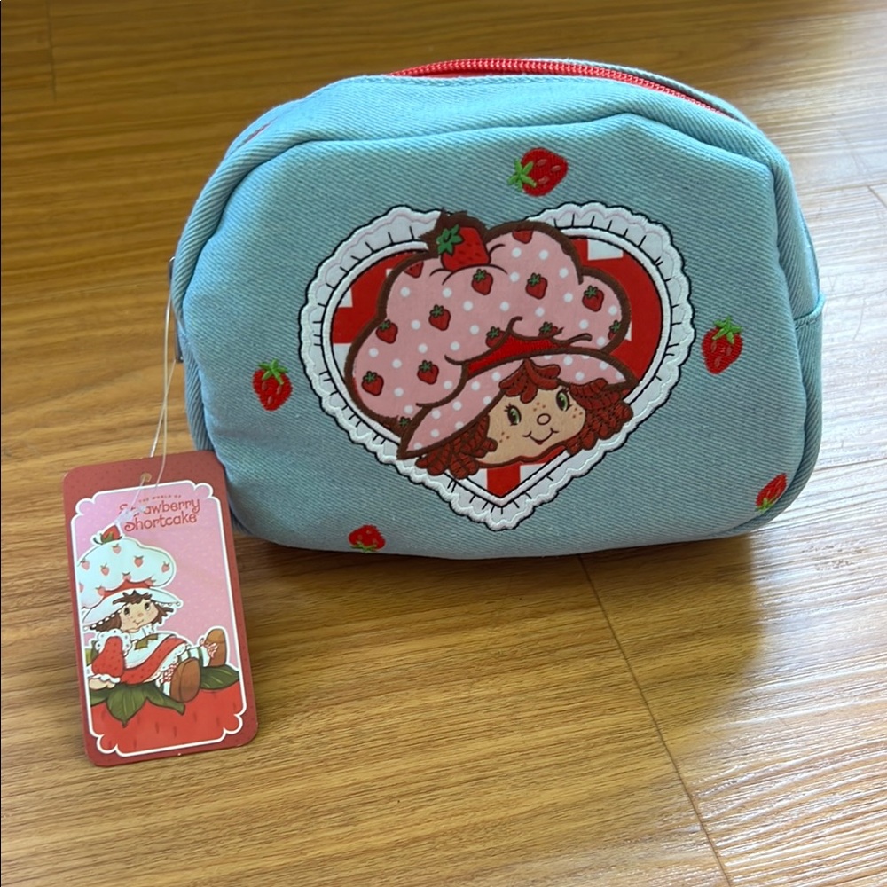 Strawberry Shortcake Embroidered Denim Belt Bag
